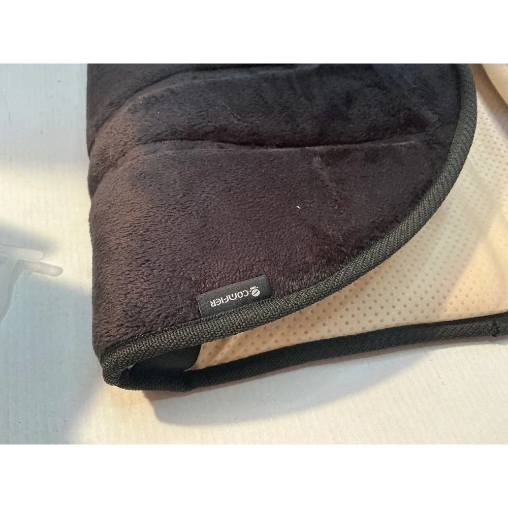 Comfier Heated Seat Cushion CF-2105 12V Car Adapter Black Plush Heat Pad